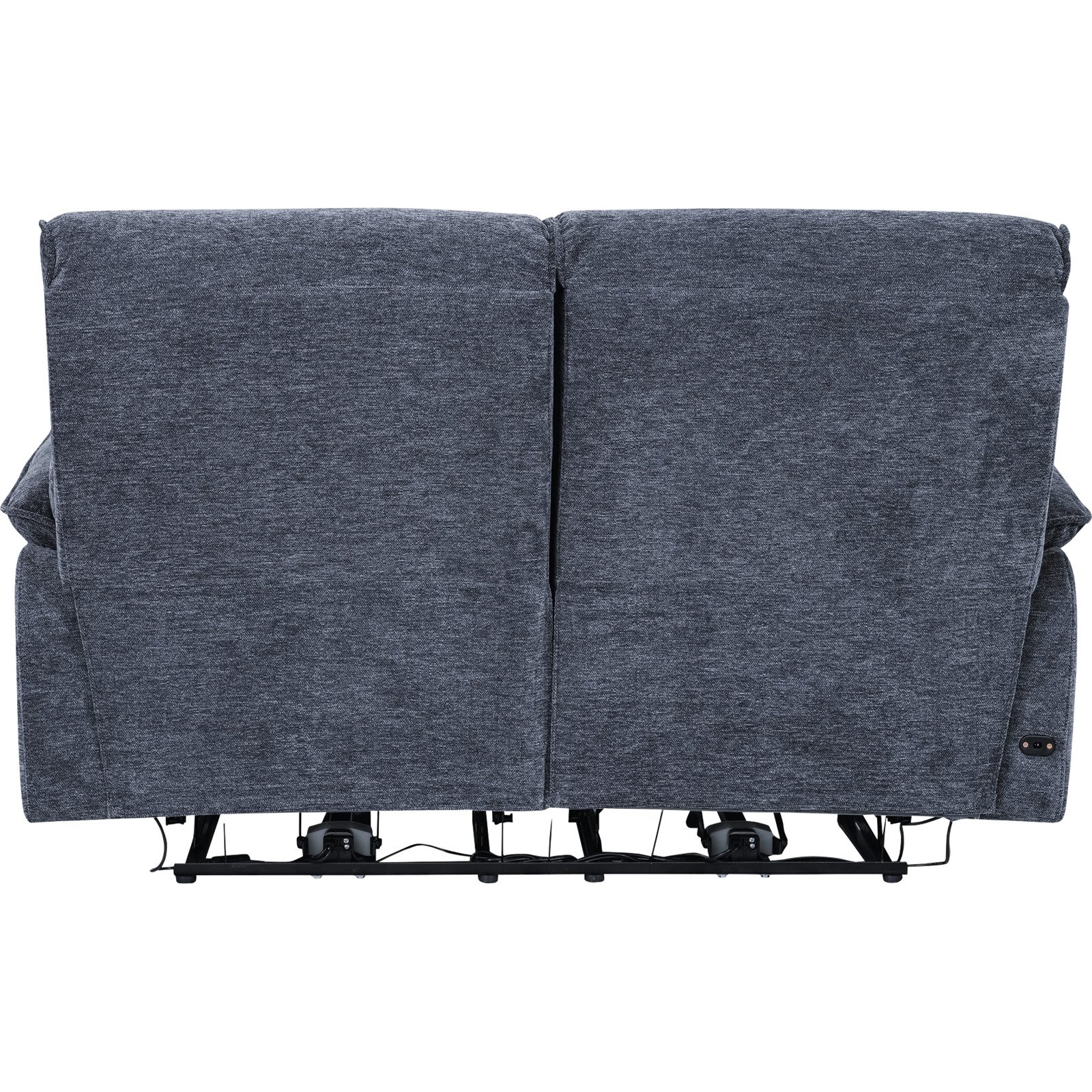2er-Sofa Loris Stoff dunkelgrau, Relaxfunktion