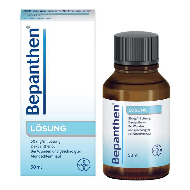 Bepanthen Lösung bei Schleimhautverletzungen im Mundraum, 50 ml