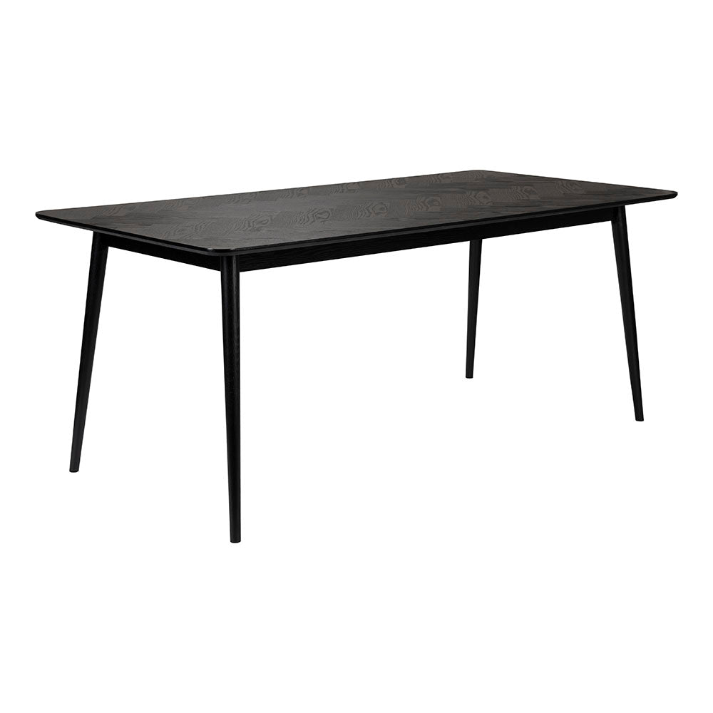 by fonQ Fabio Eettafel Visgraat - 160 x 80 cm - Zwart