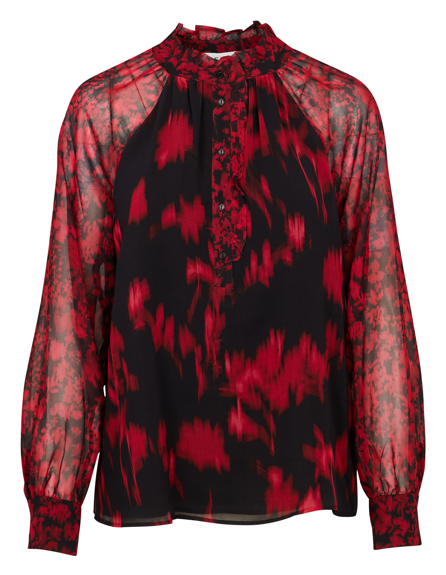 TICAELA - Blouse ample imprimée | Noir