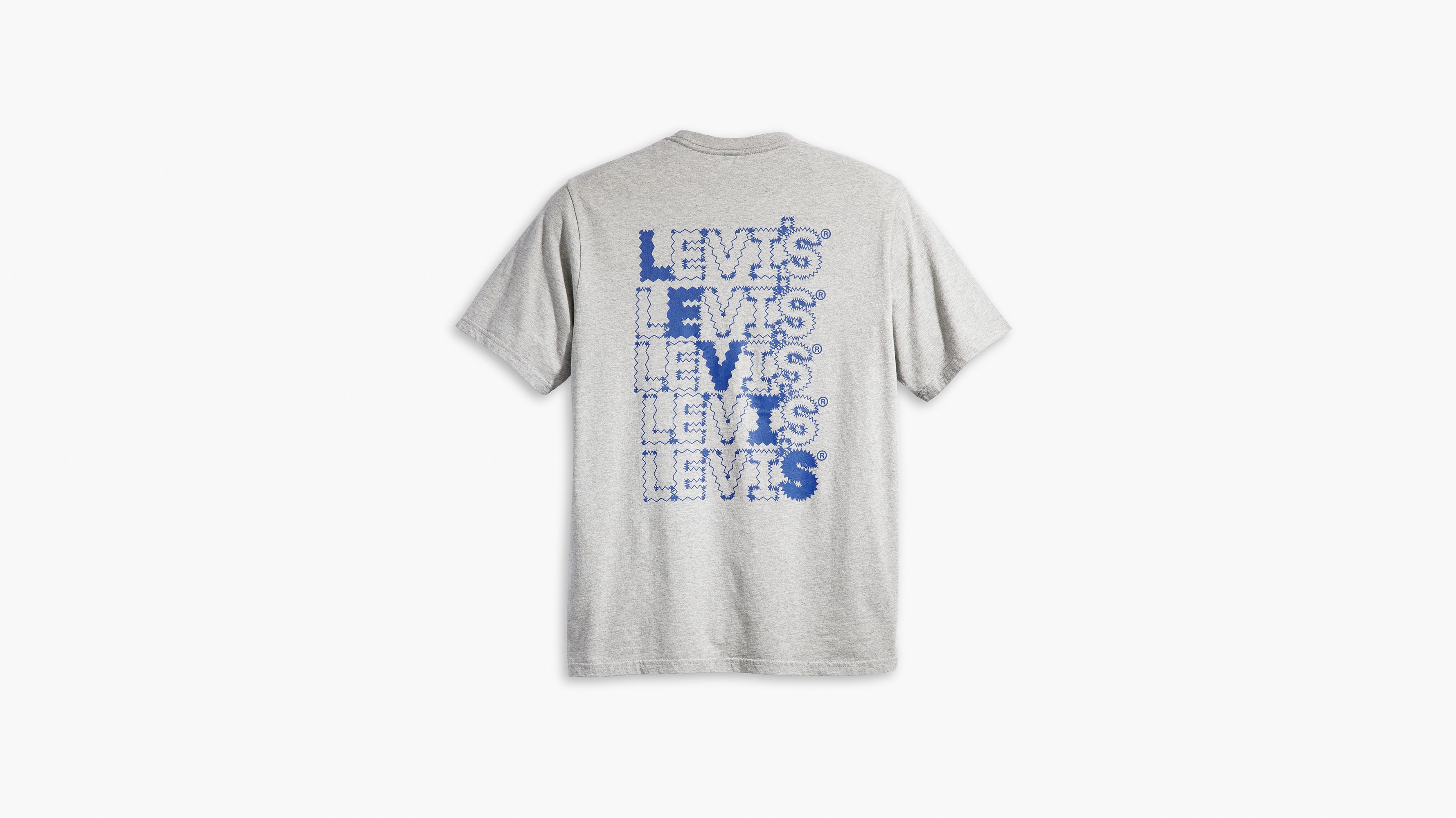 T-shirt graphique Relaxed - Zigzag Headline Midtone Heather Gray - Gris