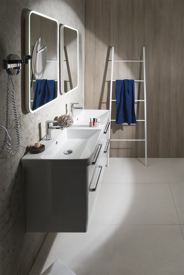 Sapho Industrial stalen ladder 55x170cm wit