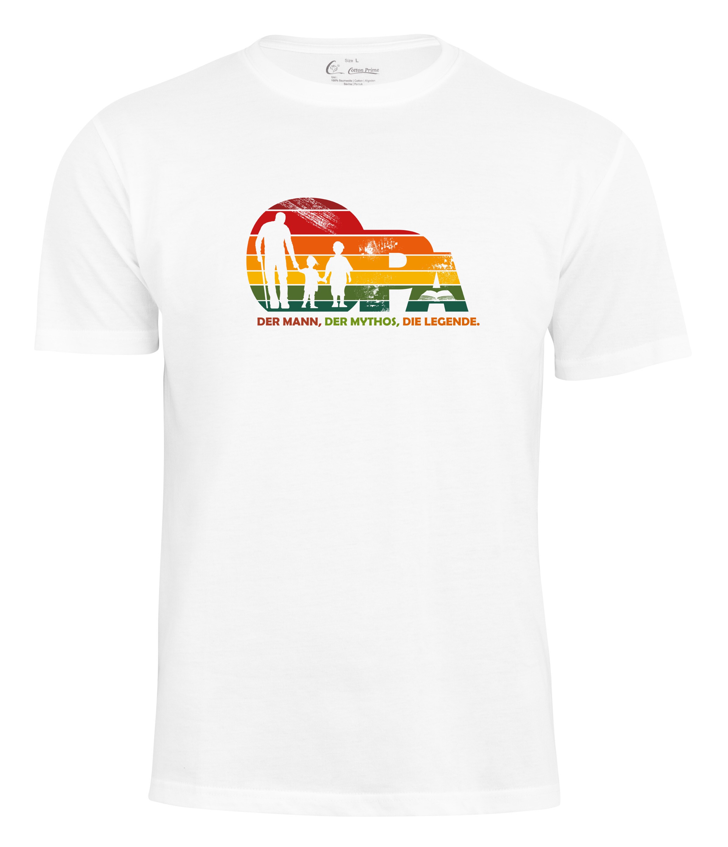 Cotton Prime® T-Shirt Opa Legende der Enkel