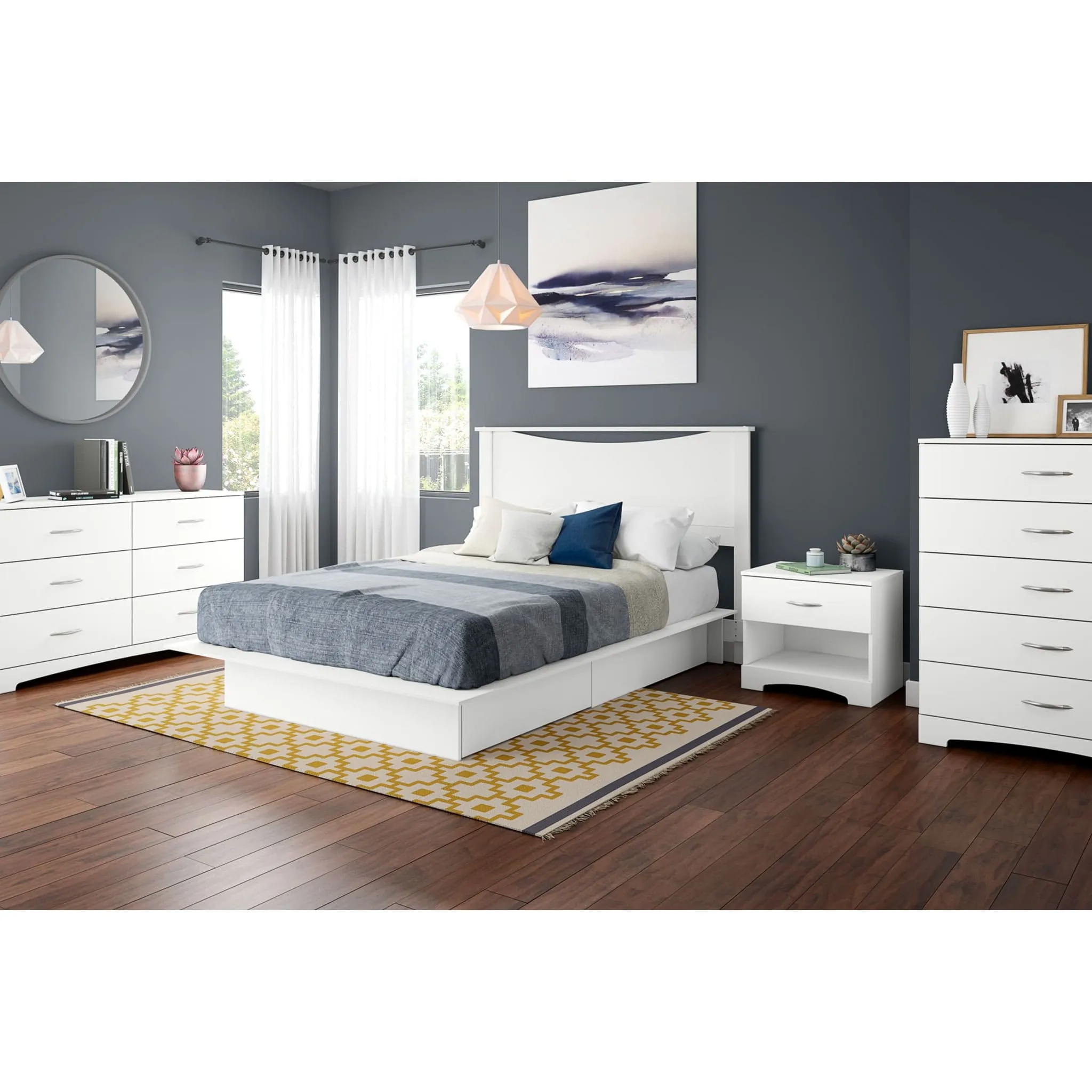 South Shore Commode 5 Tiroirs Step One - Blanc Solide