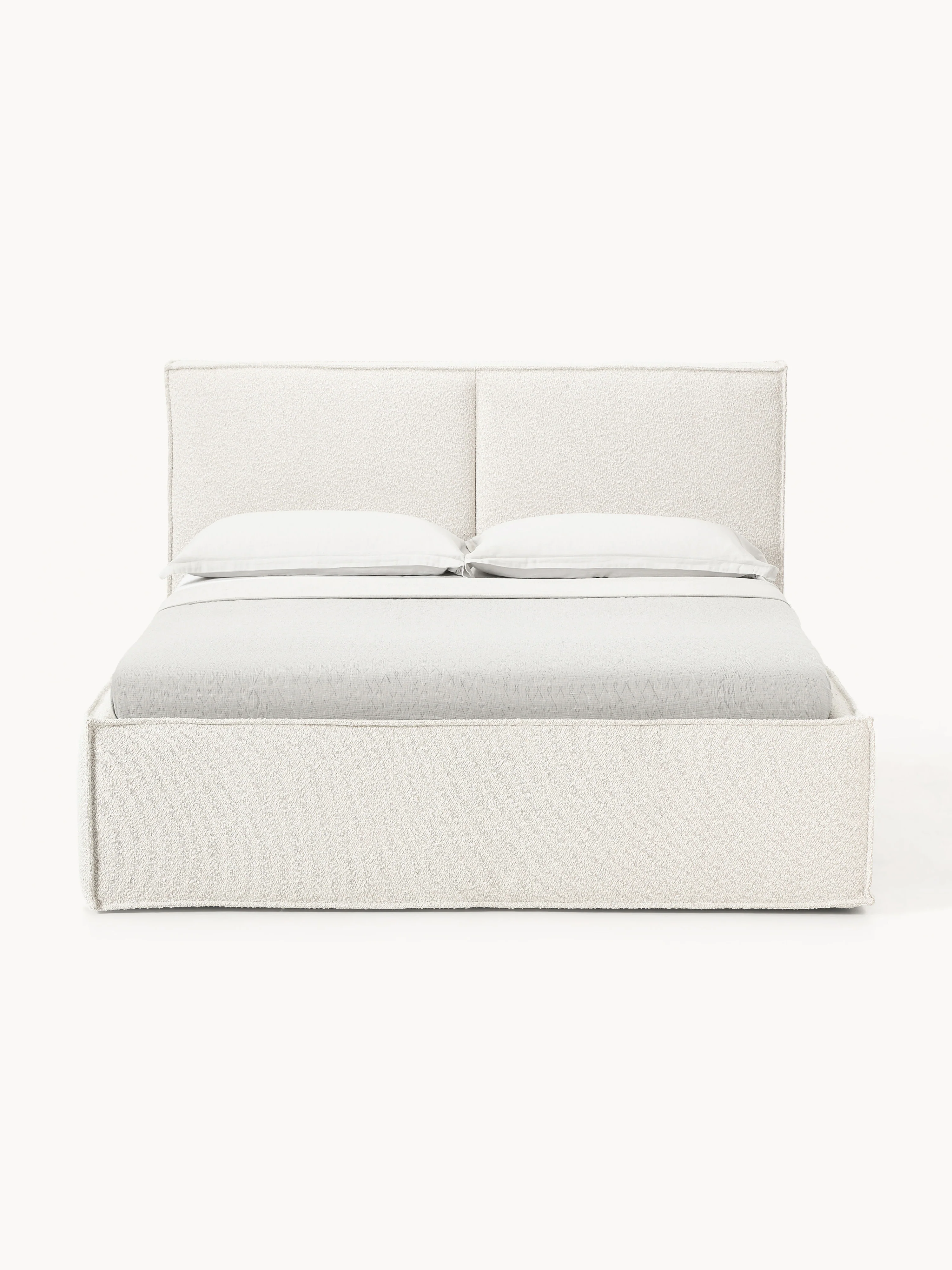 Bouclé gestoffeerd bed Dream