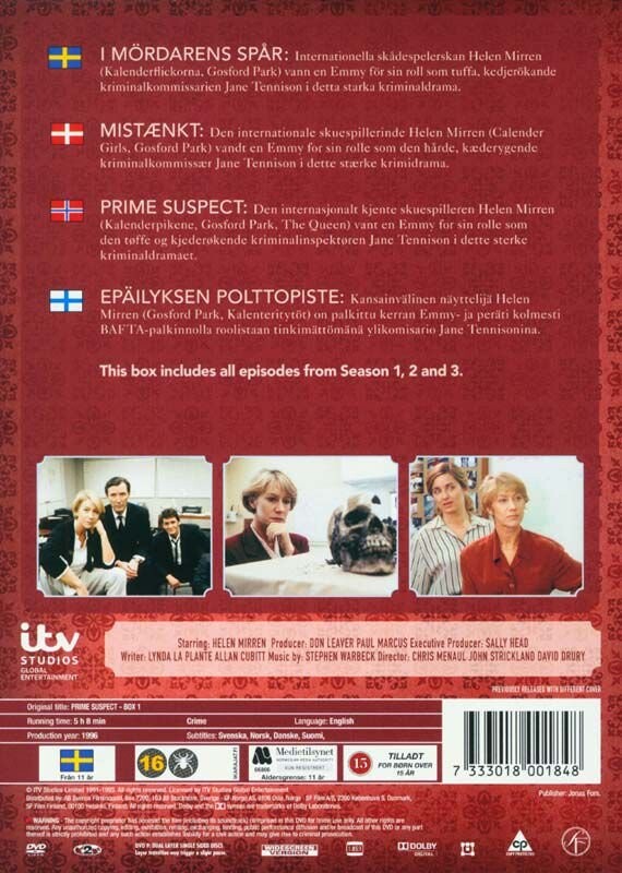 Prime Suspect / Mistænkt - Box 1 - DVD