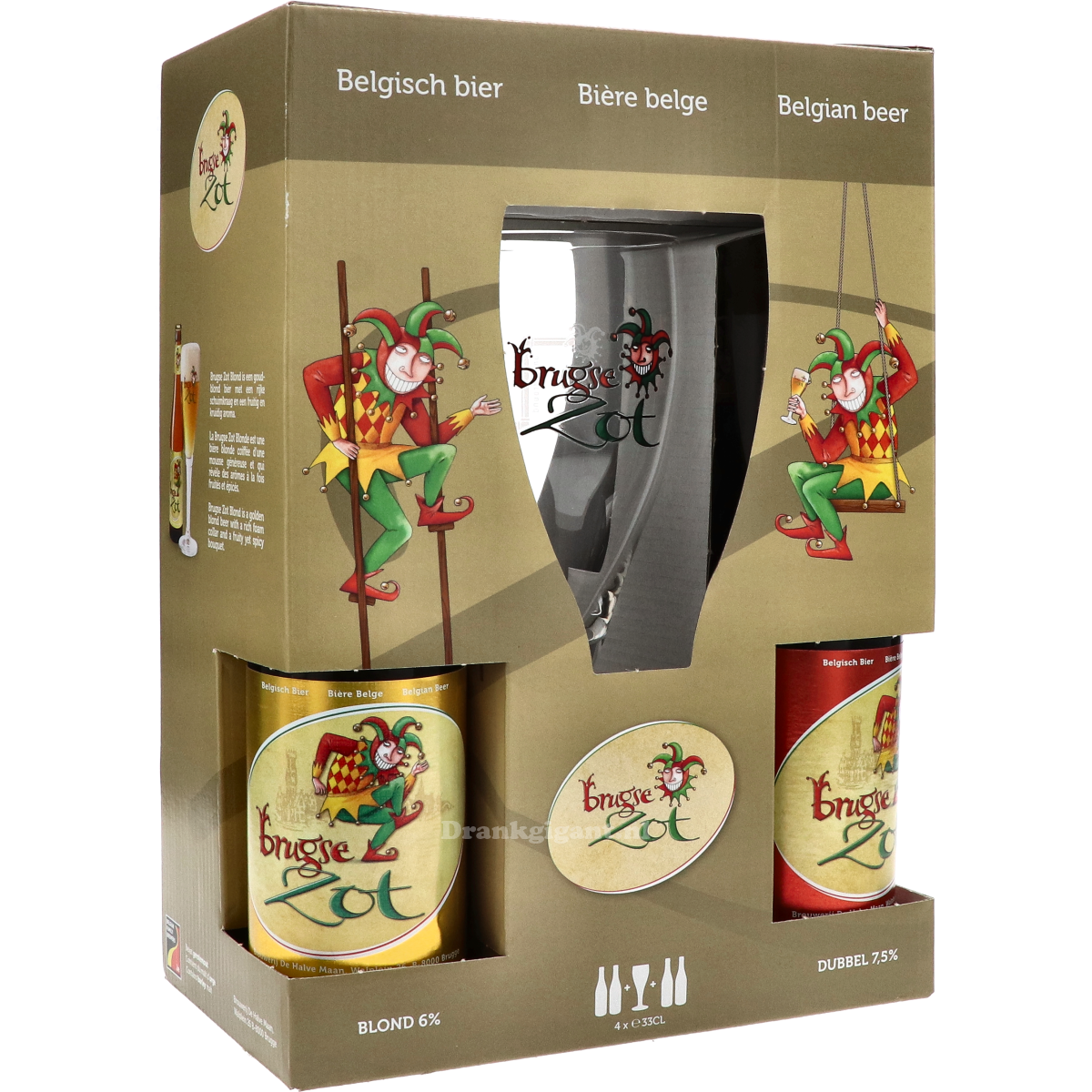 Brugse Zot Cadeaupakket met Glas 132 cl