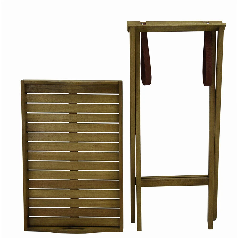Desserte jardin Bali pliable marron 60x45xH75cm