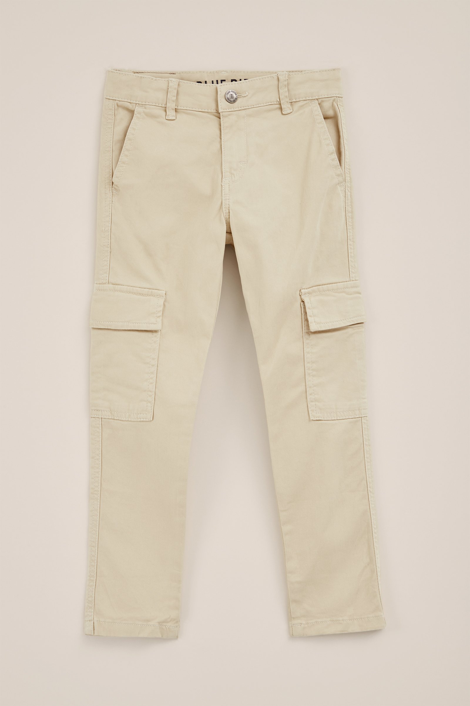 Jongens slim fit cargobroek WE Fashion Beige