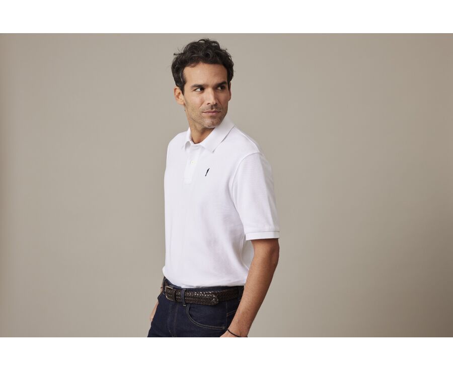 Polo Blanc homme - GARETH