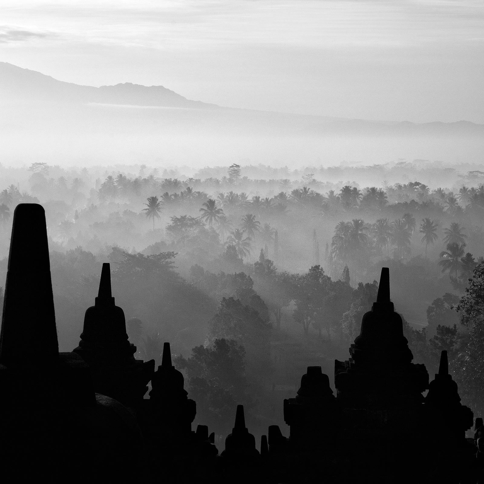 Silhouette Borobudur by Hengki Koentjoro - Limited Edition. Edition of: 100. Signed.