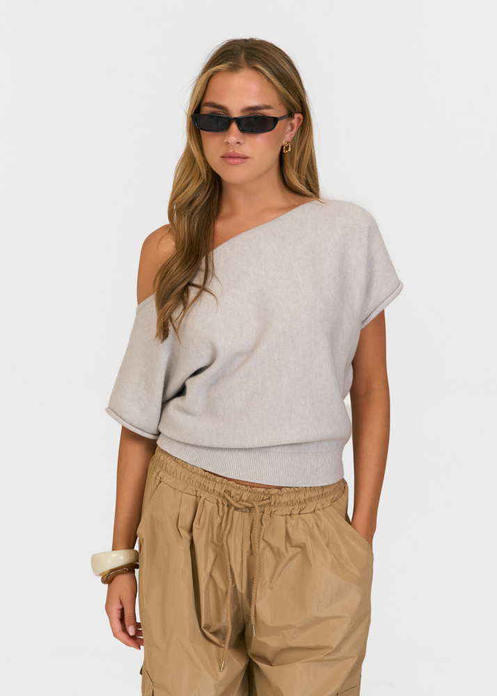 Chloe top lichtgrijs