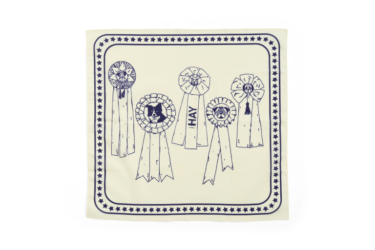 Hay Dogs hondensjaal gerecycled 55x55 Light Blue