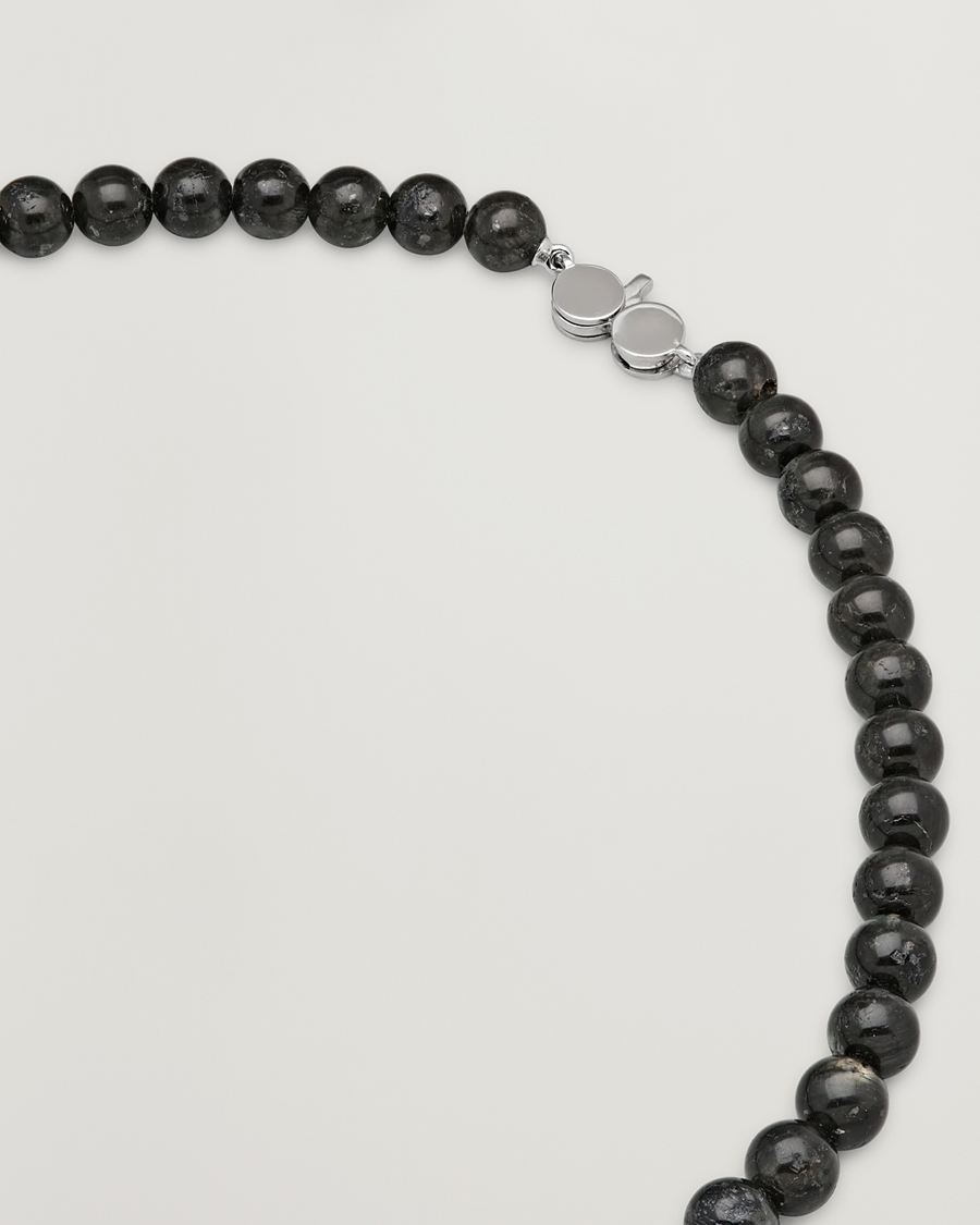 Tom Wood Cove Necklace Black Larvikite