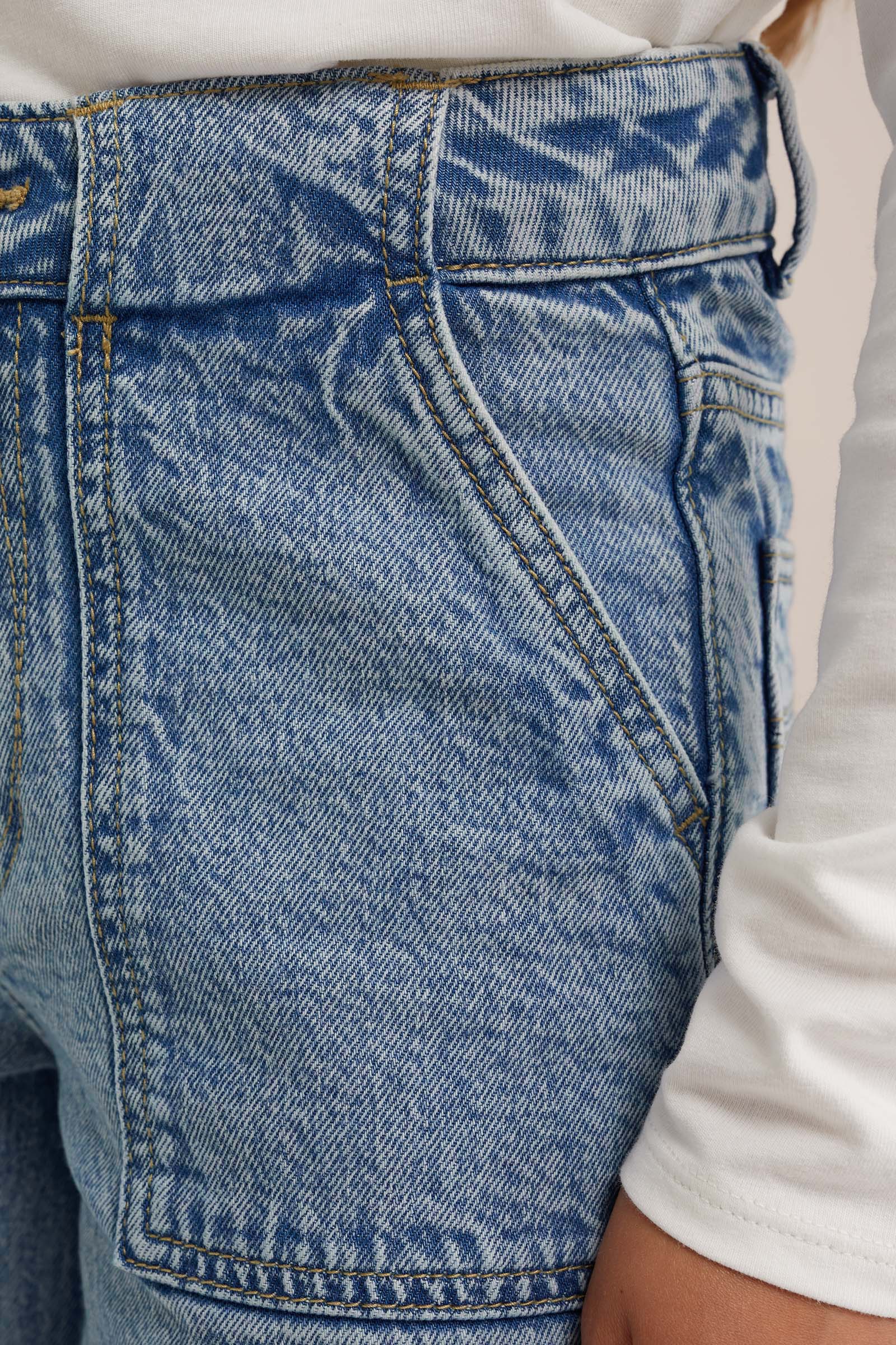 Meisjes wide leg jeans met stretch Blue Ridge Lichtblauw
