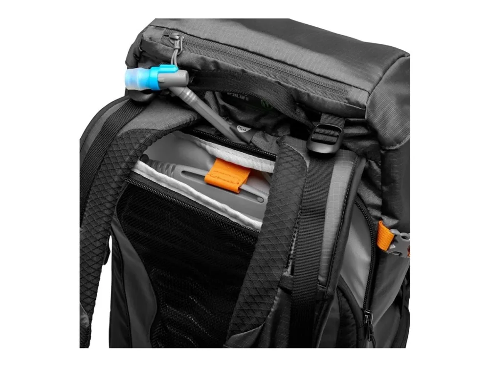 Lowepro Photo Sport BP 24L AW III (GY) - Rygsæk lille/mellem til digitalkamera med objektiver - grov - udendørs - 100 x 300D nylon, polyester - grå