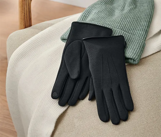 Sweathandschuhe, schwarz