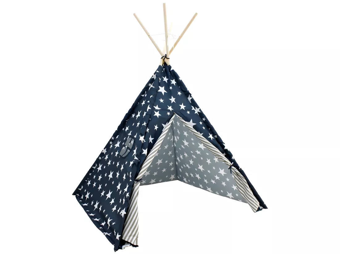 Tente tipi indienne enfants intérieur extérieur 115x115x160 cm ECD Germany