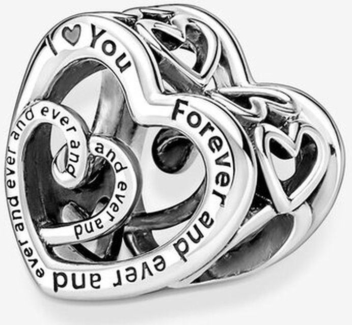 Pandora - Entwined Infinite Hearts Charm - Bedel