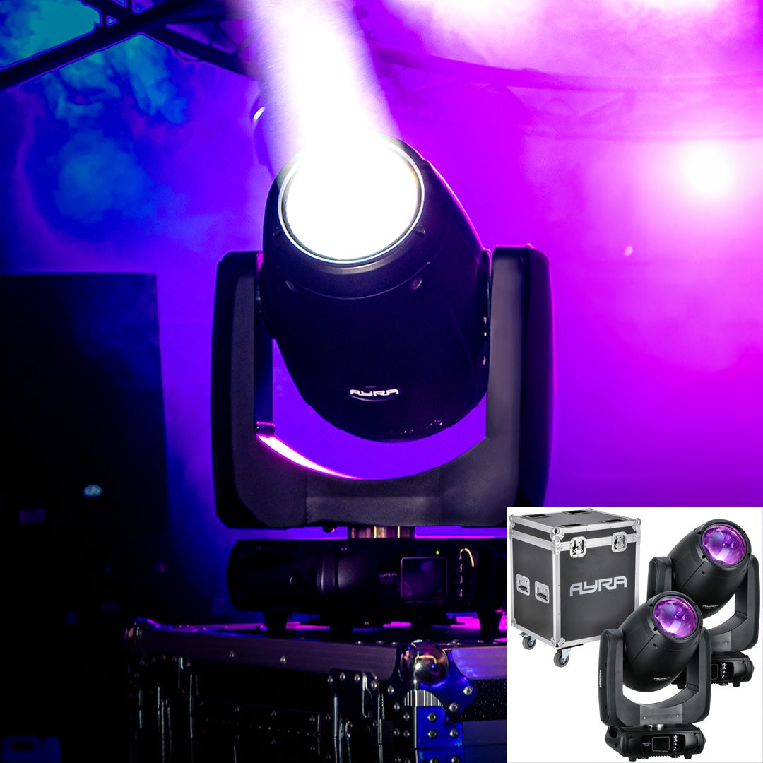 Ayra Vision 360 BSW movinghead (2x) + flightcase