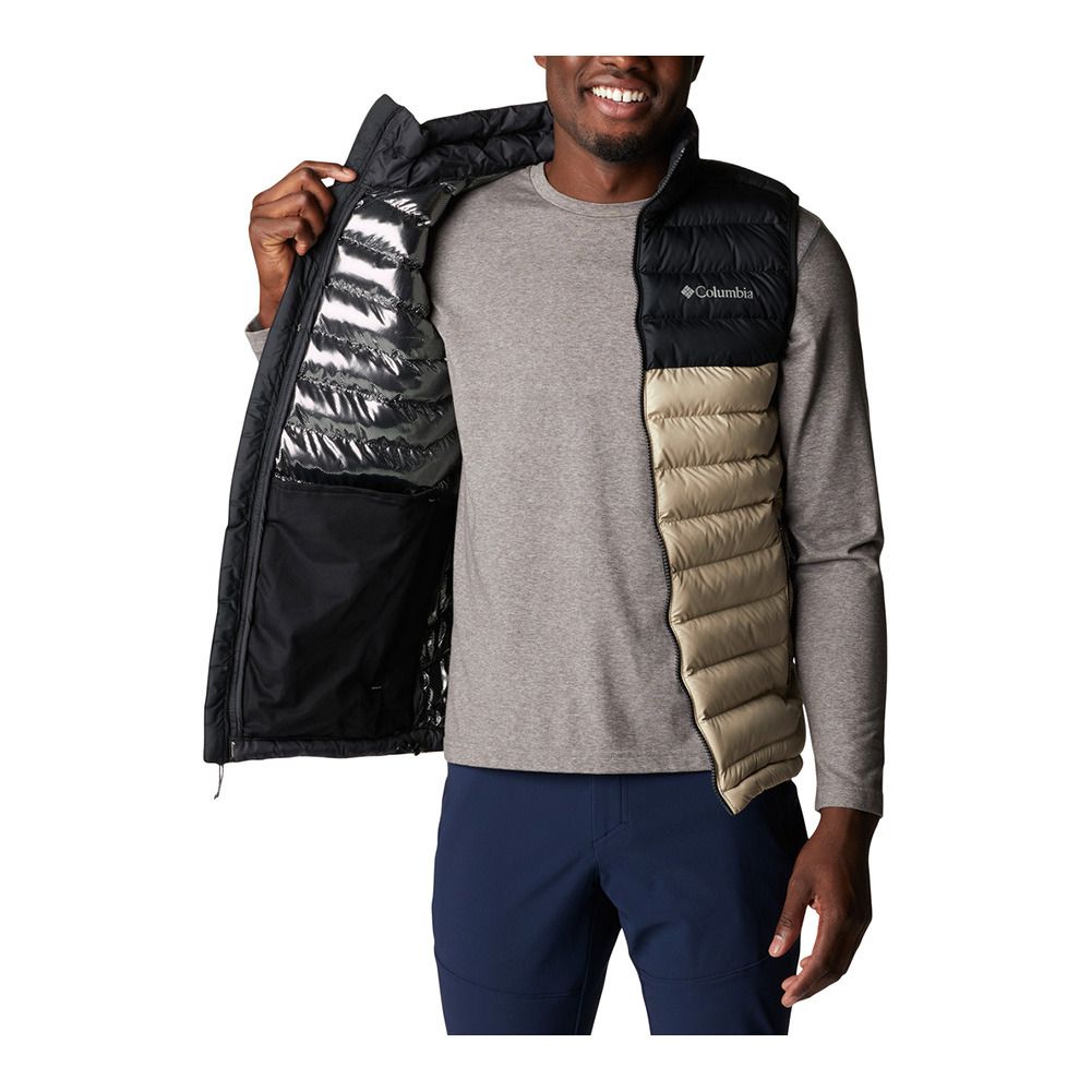 Columbia POWDER LITE - Doudoune Homme fossil/black