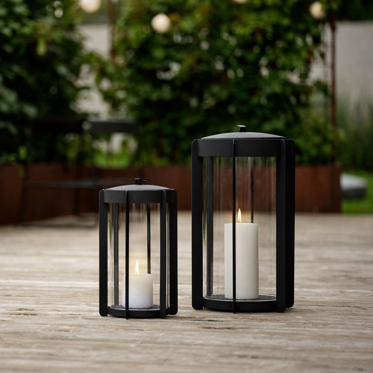 Firefly-lanterne 25 cm, svart