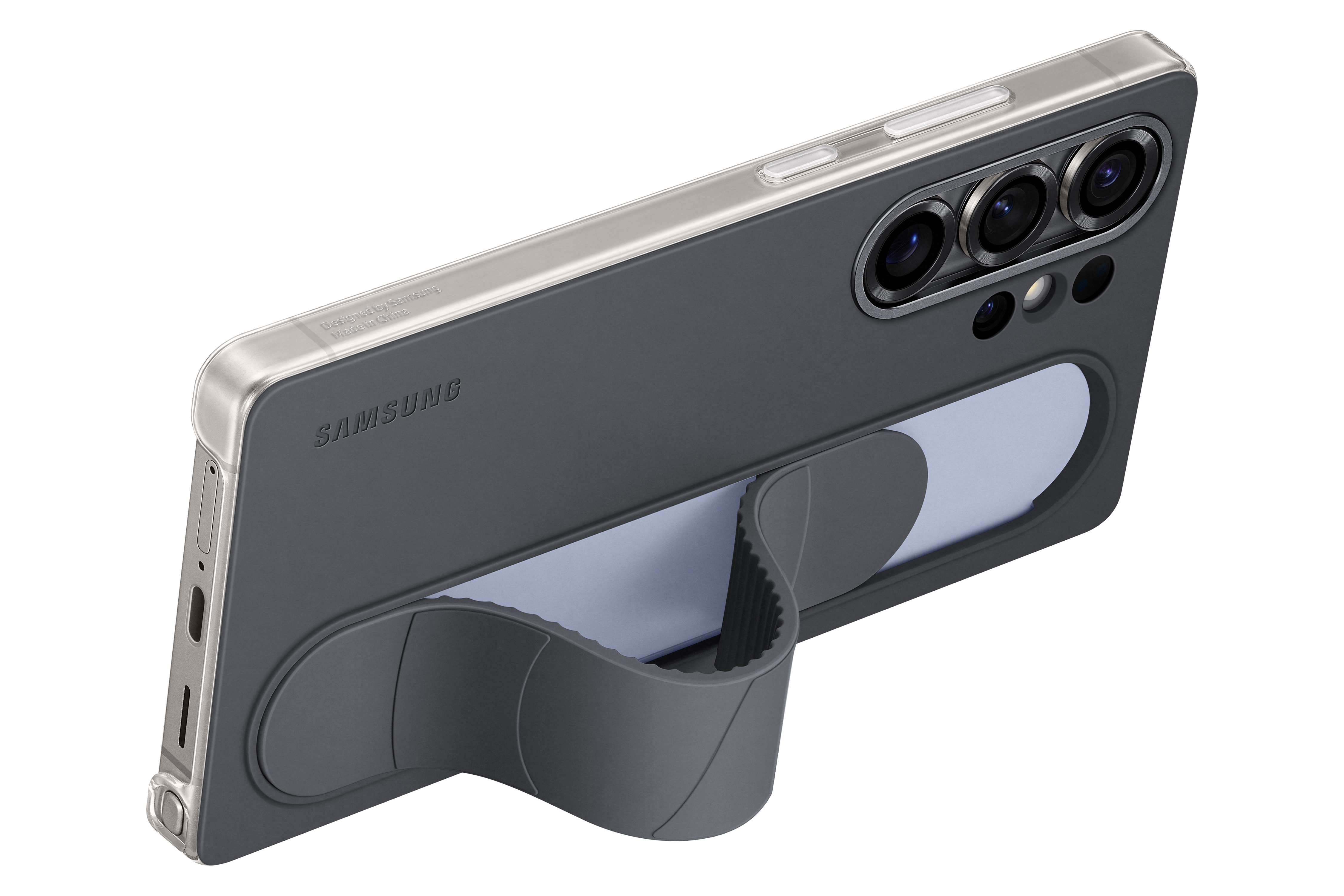 Galaxy S25 Ultra Silikon Grip Cover Hülle (EF-GS938CBEGWW) - Schwarz