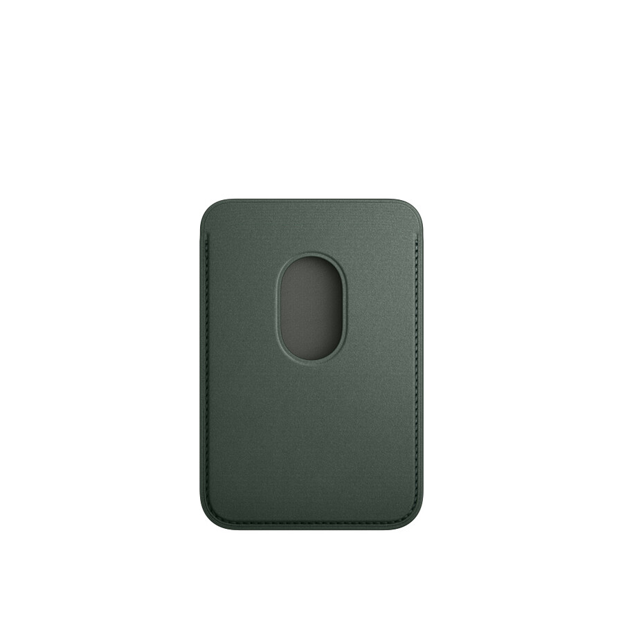 Apple Porte-cartes en tissage fin avec MagSafe pour Apple iPhone - Chêne vert