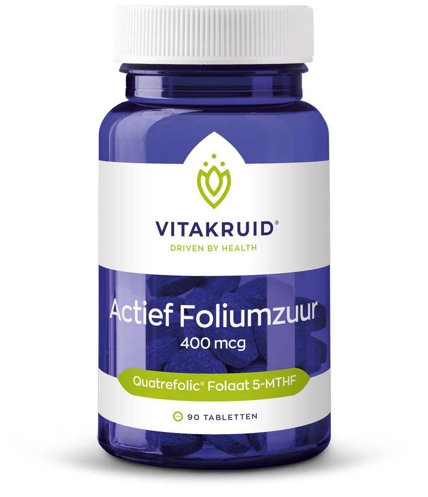 Vitakruid Actief Foliumzuur Quatrefolic® 5-Mthf 400 Mcg (90 tabletten)