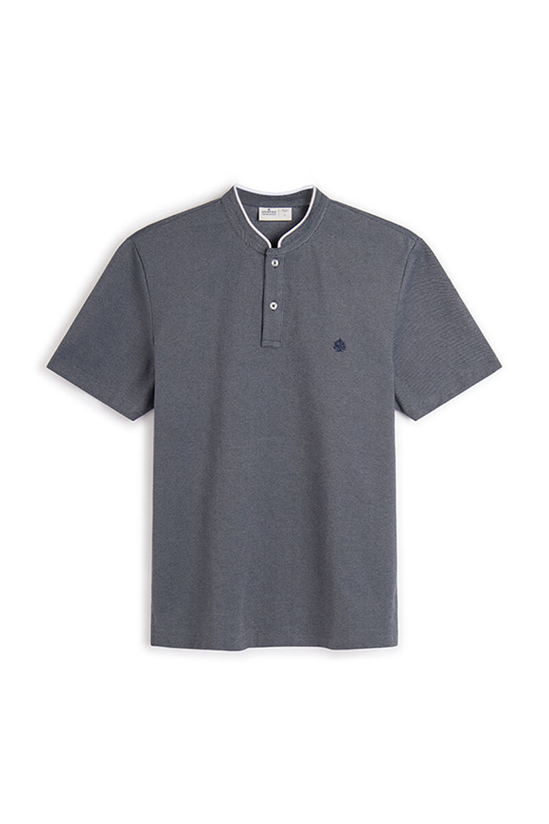 Polo Mao Oxford - Azul Escuro
