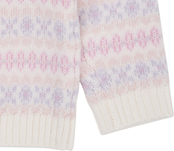 Copenhagen Colors MERINO PATTERN PULL OVER Lavender combi