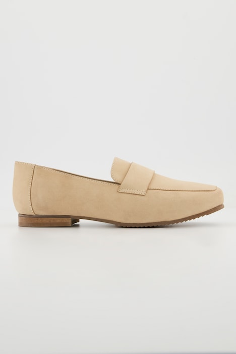 Leder-Loafer, Echtleder, Lederfutter, Weite H