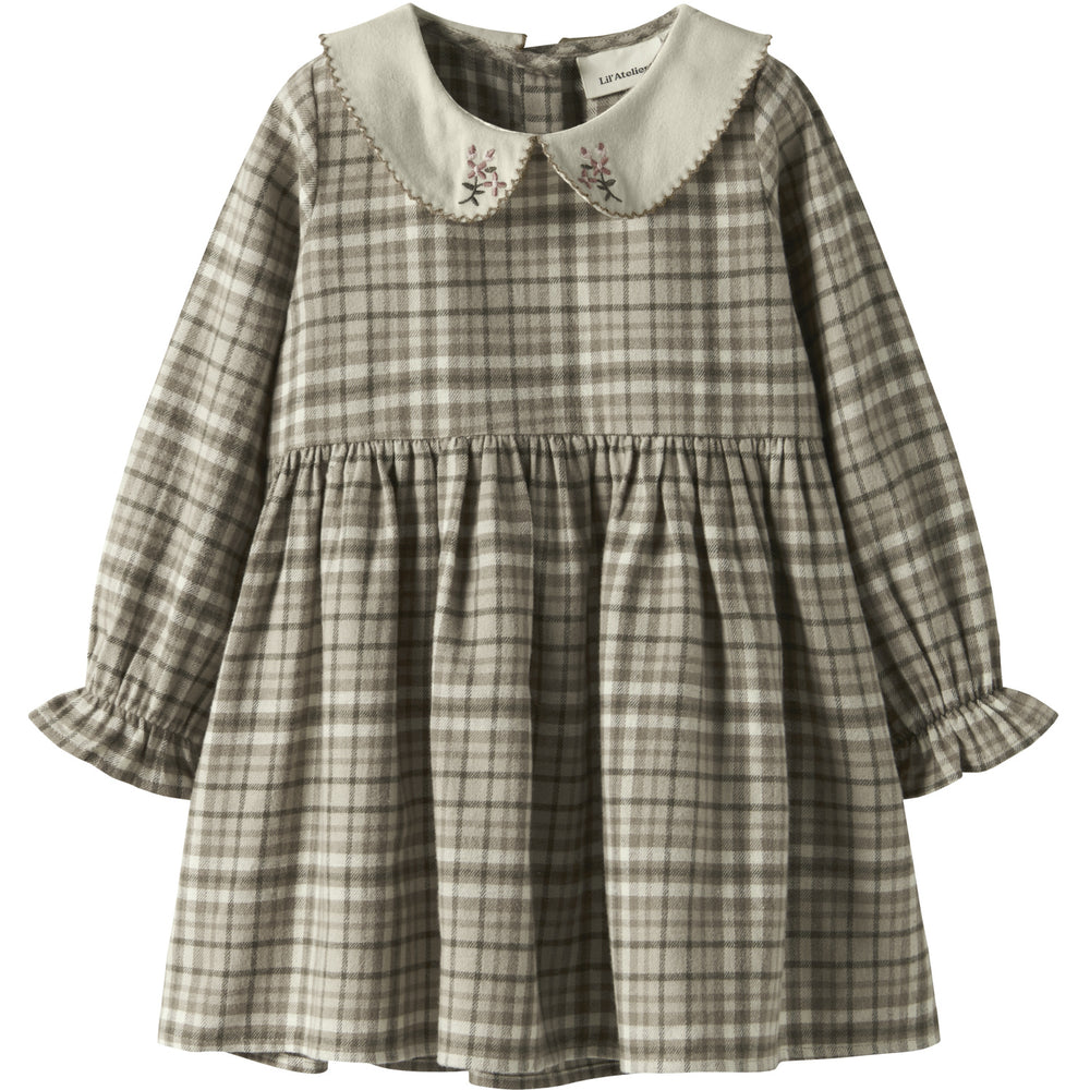 Køb Lil'Atelier Sepia Tint Nmfrebel Ls Kjole Lil