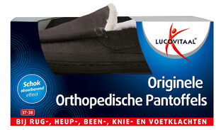 Lucovitaal Orthopedische Pantoffels - Antraciet 1PR