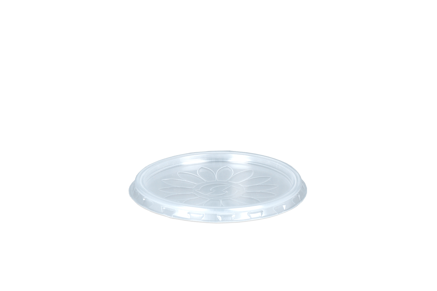 Deksel rond bakje Ø70mm Transparant