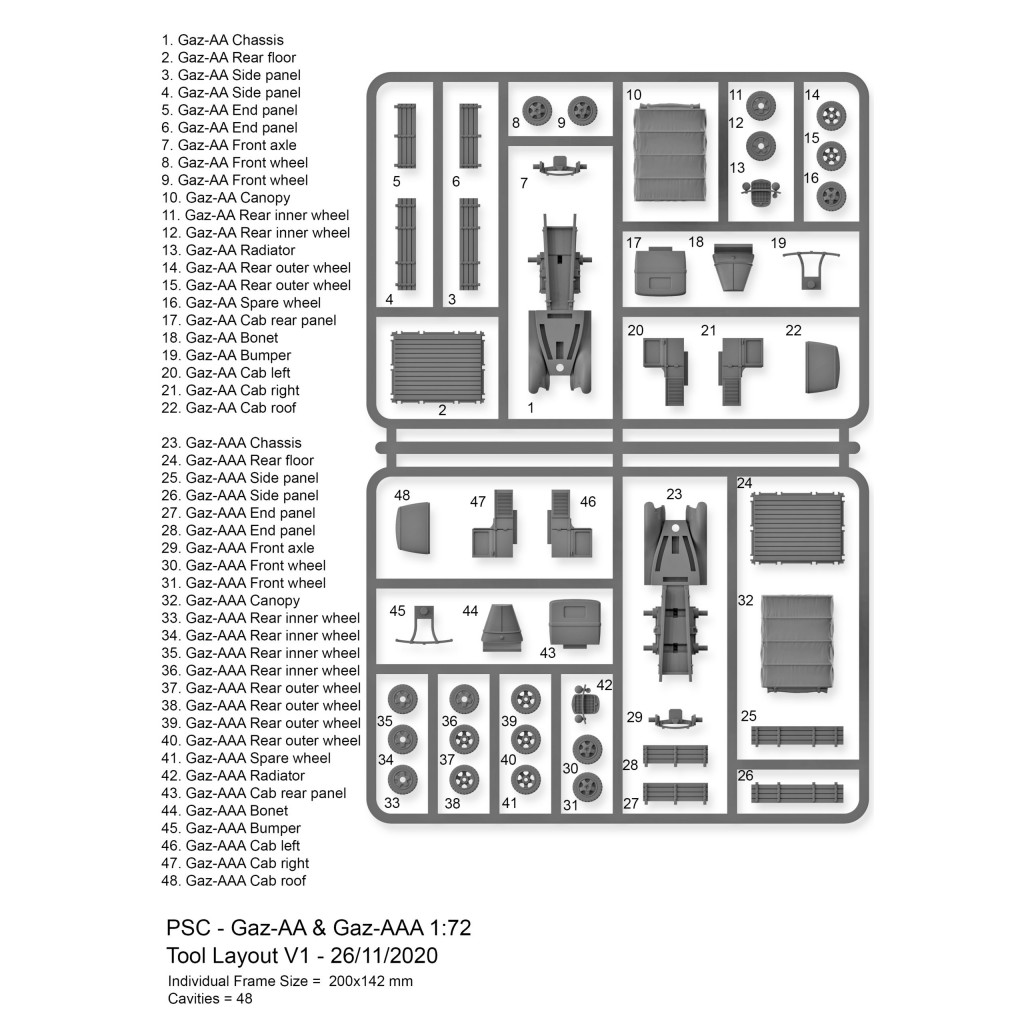 15mm Russian GAZ Trucks
