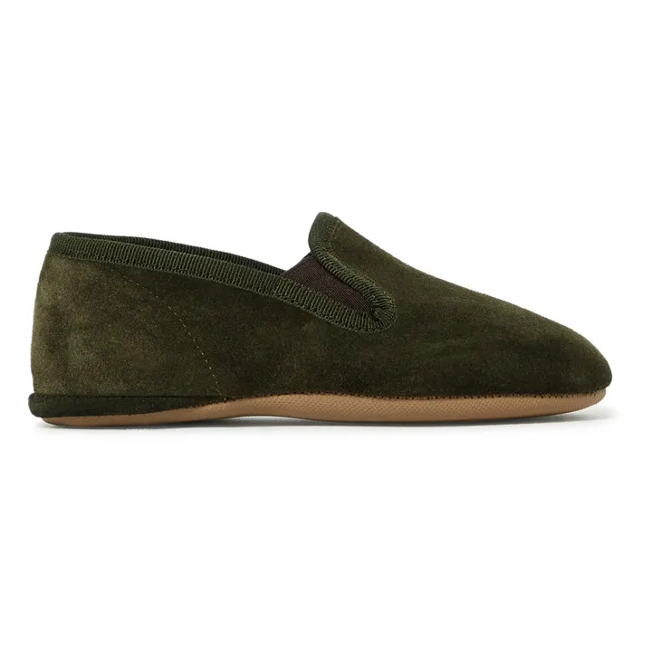 Pèpè Chaussons Nubuck | Vert kaki