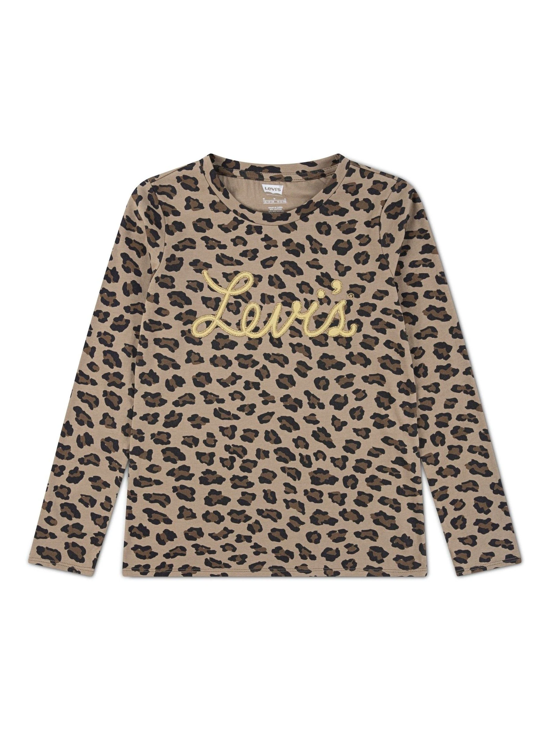 Levi's® Leopard Print Long Sleeve Top