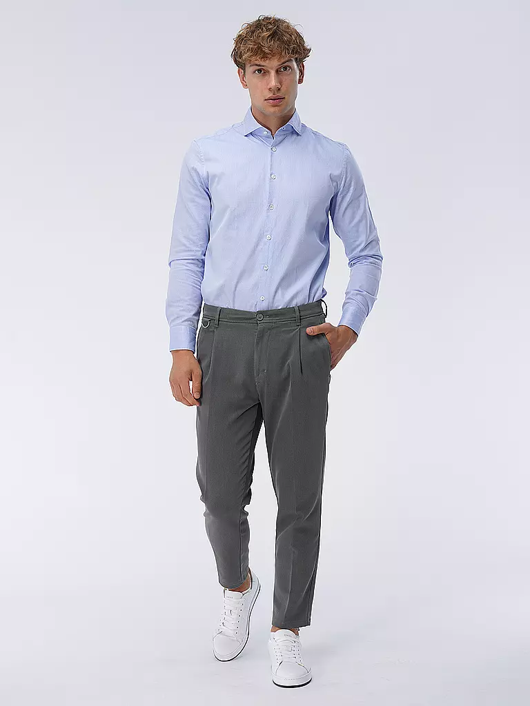 EDWARD COPPER Hemd Tailored Fit hellblau