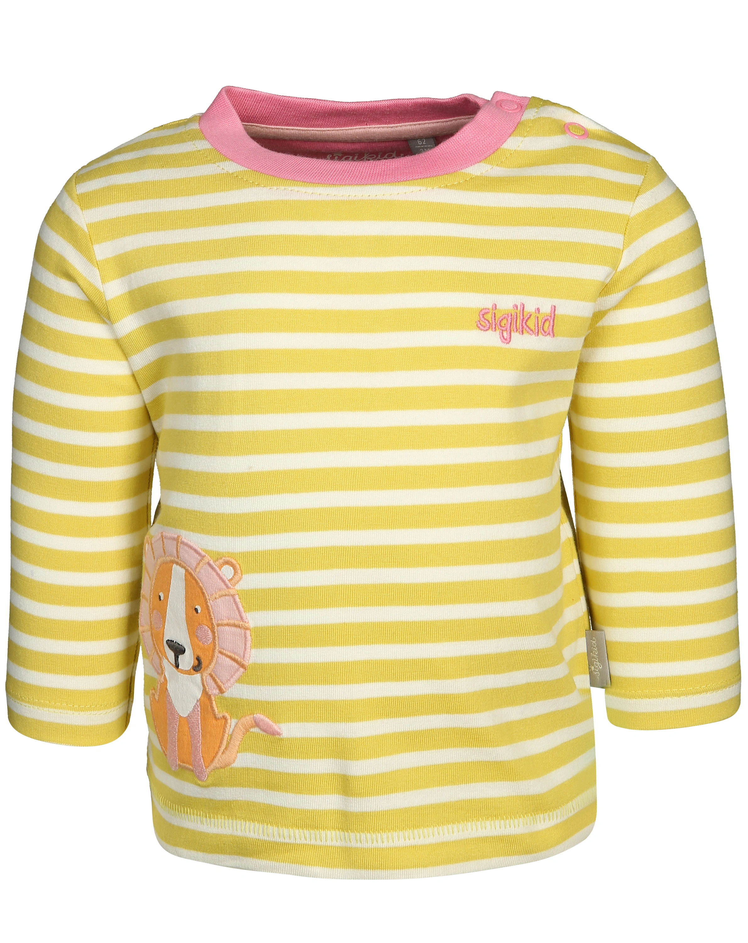 Langarmshirt SAFARI gestreift in gelb