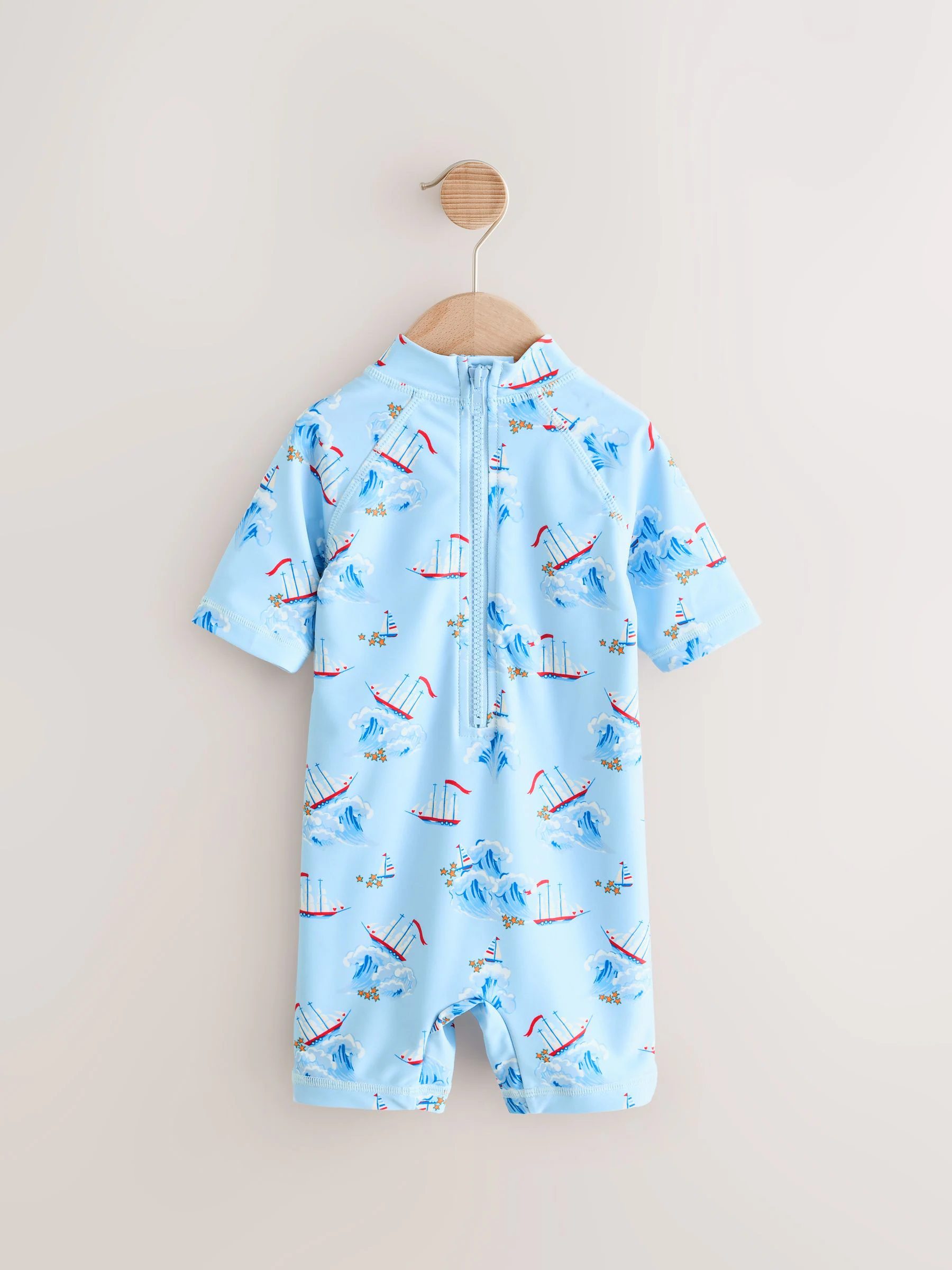 Blauw - Cath Kidston Zonbeschermend onesie badpak (3mnd-7jr)