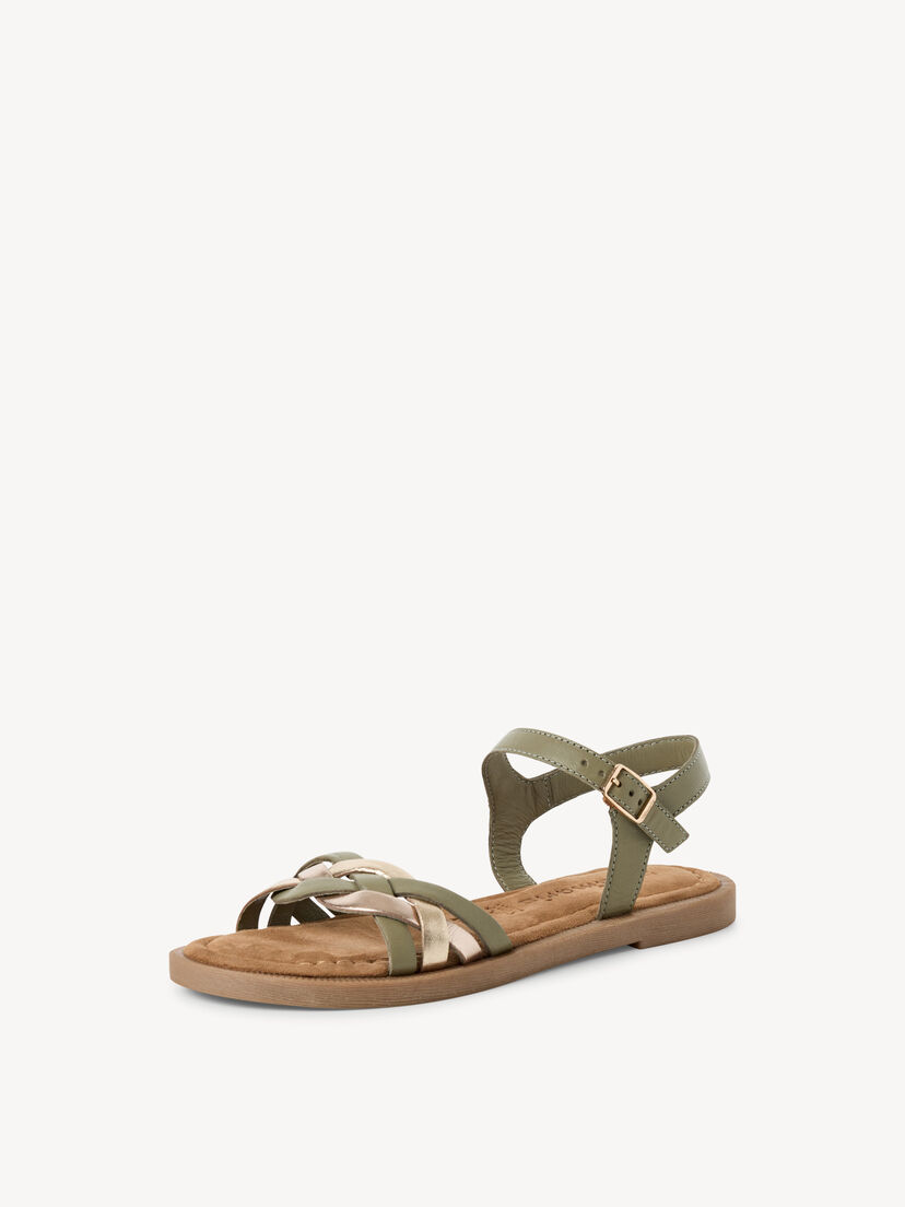 Leren Sandaal - groen