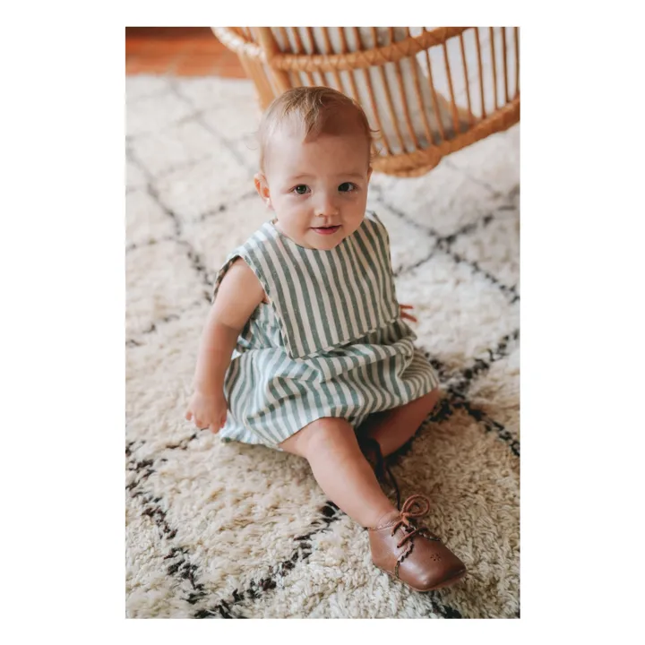 Loir Robe Colombe Rayée | Vert
