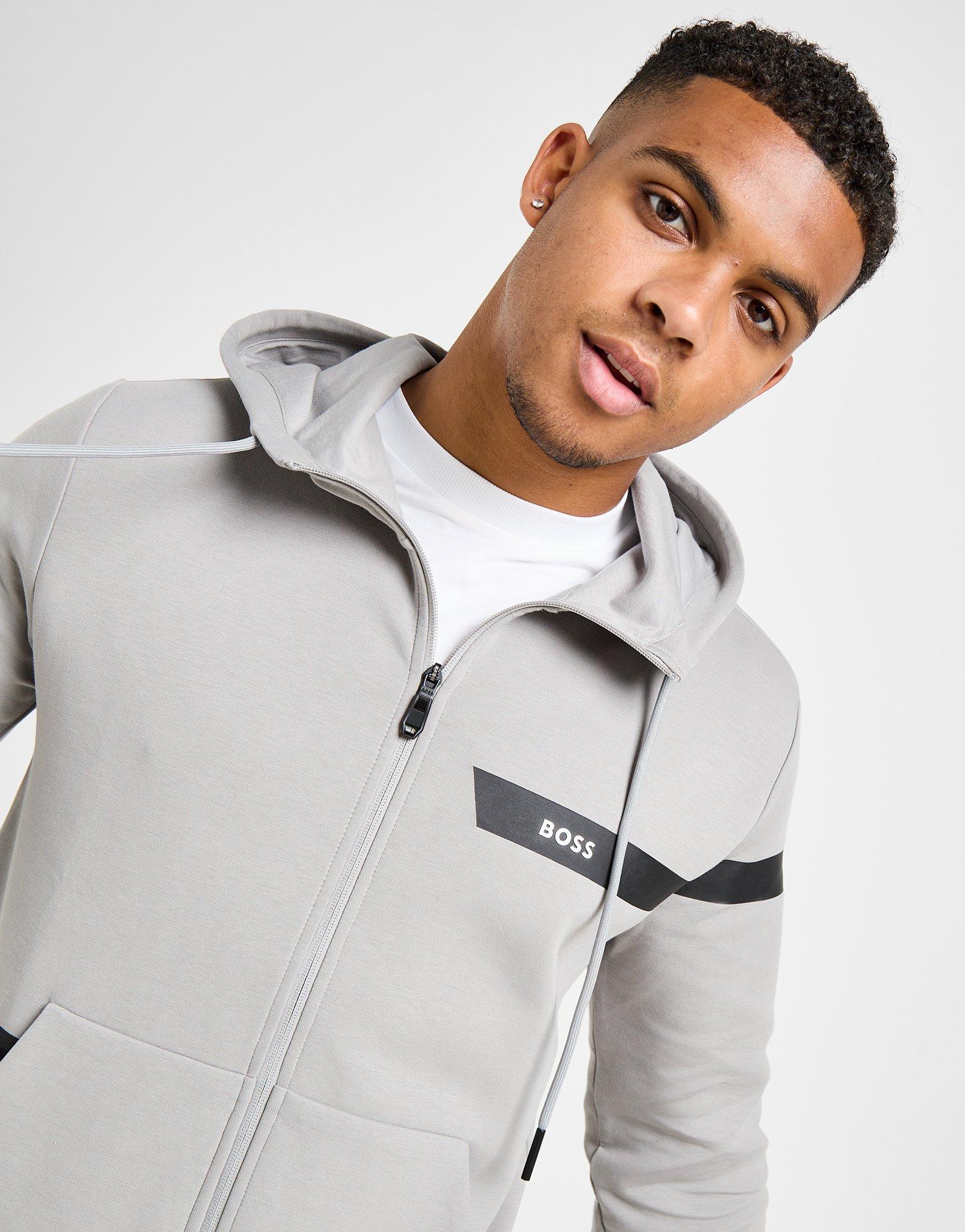 BOSS Sweat à Capuche Stripe Saggy Homme