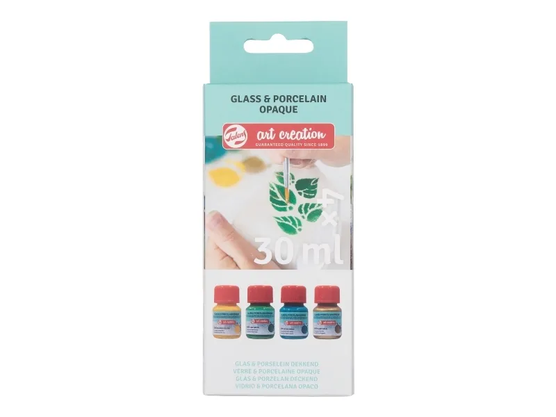 Talens Art Creation Glass & Porcelain Opaque set Green Gold | 4 x 30 ml