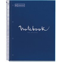 Cahier à spirale 'Notebook EMOTIONS', A5, bleu