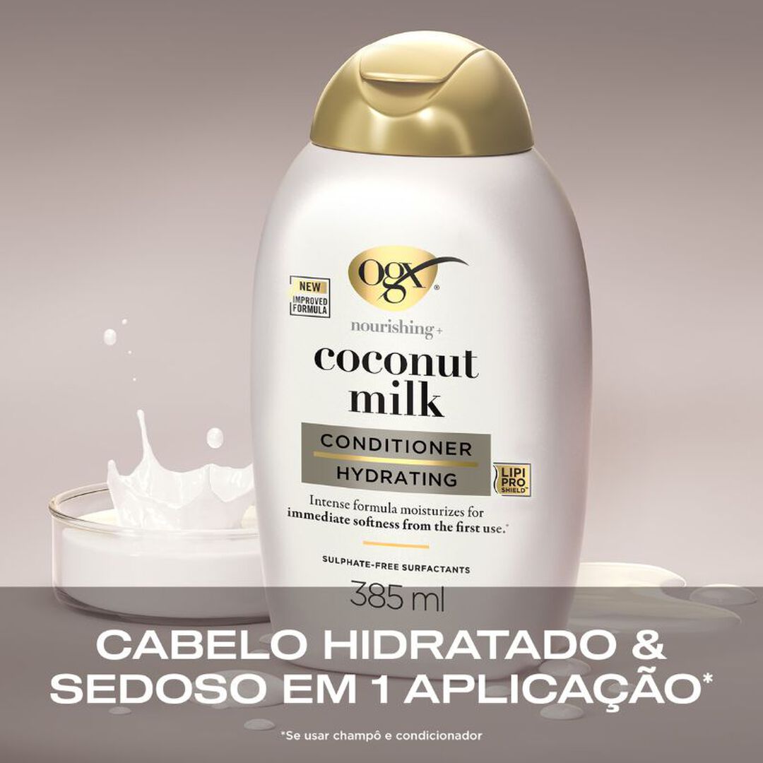 OGX Coconut Milk Condicionador Hidratante Leite de Coco - 385ml