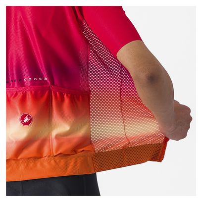 Maillot Manches Courtes Femme Castelli Climber's 4.0 Rose/Orange