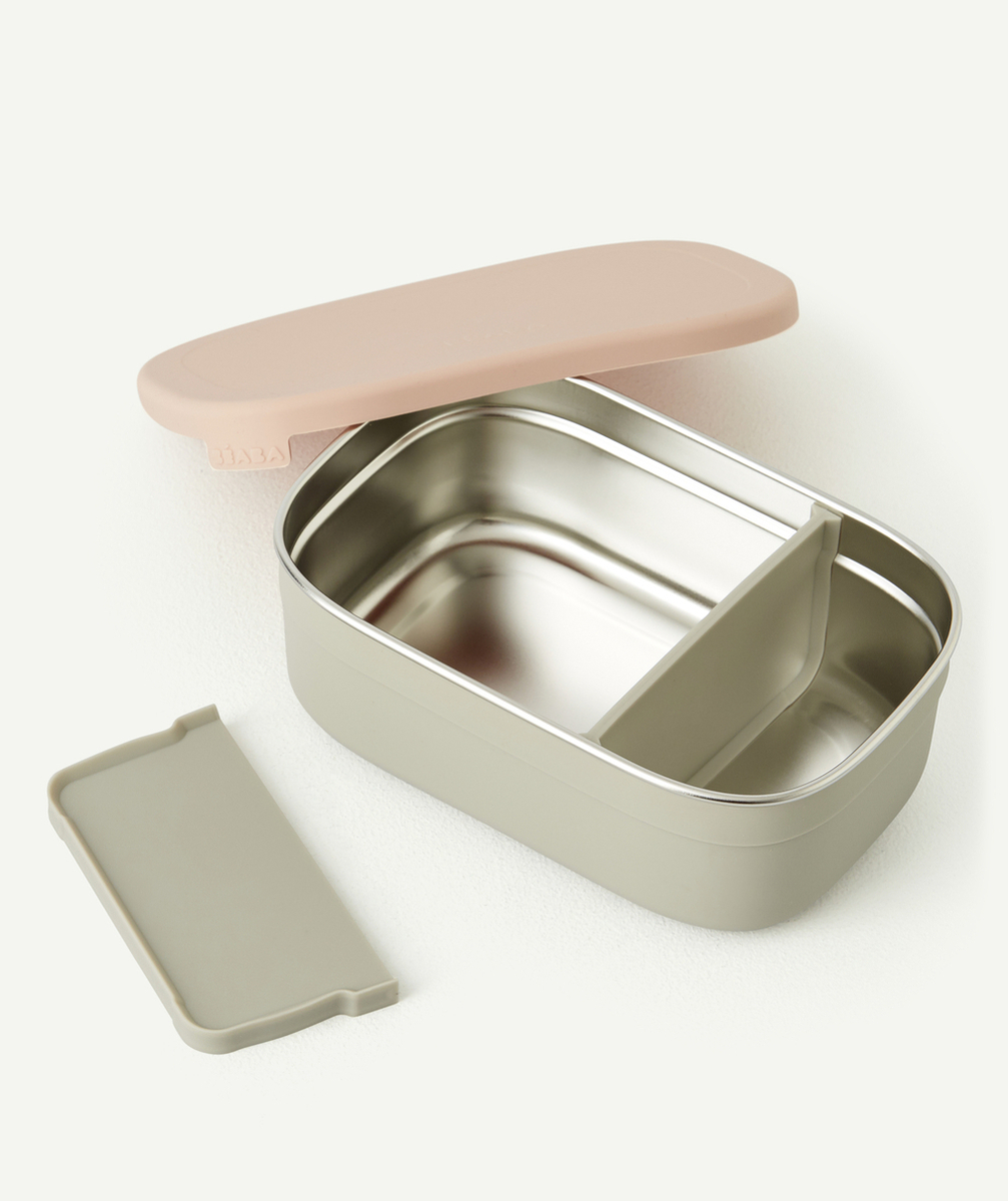BEABABOÎTE REPAS EN INOX ROSE