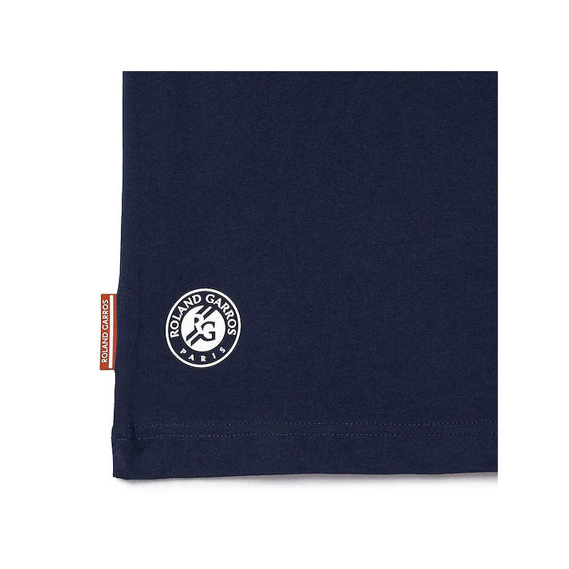 Tee-shirt Lacoste Roland Garros Ultra Dry bleu marine